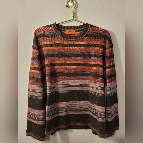 Missoni Colorful Striped Vintage Wool Sweater